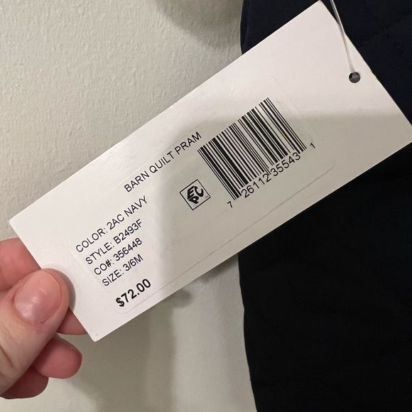 Rothschild Navy Quilted Baby Snowsuit - Picture 3 of 3